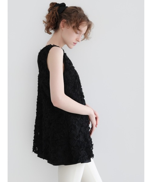 AMOMMA（アモマ）の「FLORAL TEXTURED DRESS（その他トップス・レディース・ブラック/アイボリー・FREE）」の17枚目の写真