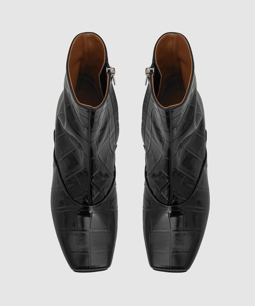 MARNI(マルニ)の「BOOTIE / クロコプリントブーツ(ブーツ・レディース・ブラック・37(24cm)/36(23cm)/38(25cm))」の5枚目の写真