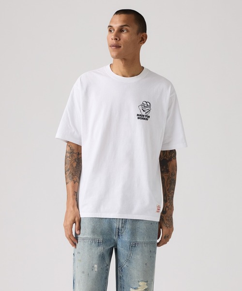 Levi's(リーバイス)の「Levi's/リーバイス WORKWEAR グラフィックTシャツ(Tシャツ/カットソー・メンズ・ホワイト・S/M/L)」の2枚目の写真