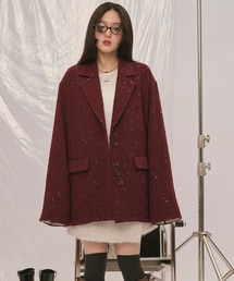 loin nuit（ロワンニュイ）の「nuance button lace jacket / ニュアンスボタンレースジャケット（テーラードジャケット）」