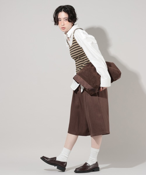 GEORGE'S(ジョージズ)の「マルチボーダータンク(タンクトップ・レディース・ネイビー/ベージュ/ブルー・FREE)」の5枚目の写真