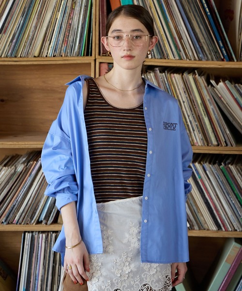 GEORGE'S(ジョージズ)の「マルチボーダータンク(タンクトップ・レディース・ネイビー/ベージュ/ブルー・FREE)」の16枚目の写真