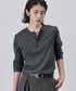 SINSS（シンス）の「Compact rib henley LS T-shirt / コンパクトリブヘンリーロングスリーブTシャツ（Tシャツ/カットソー・SMALL）」
