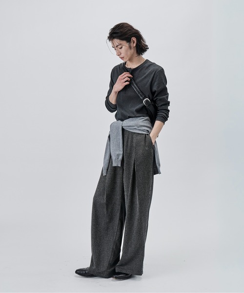 SINSS(シンス)の「Compact rib henley LS T-shirt / コンパクトリブヘンリーロングスリーブTシャツ(Tシャツ/カットソー・メンズ・ホワイト/ブラック/チャコールグレー・X-SMALL/SMALL/MEDIUM/LARGE)」の19枚目の写真