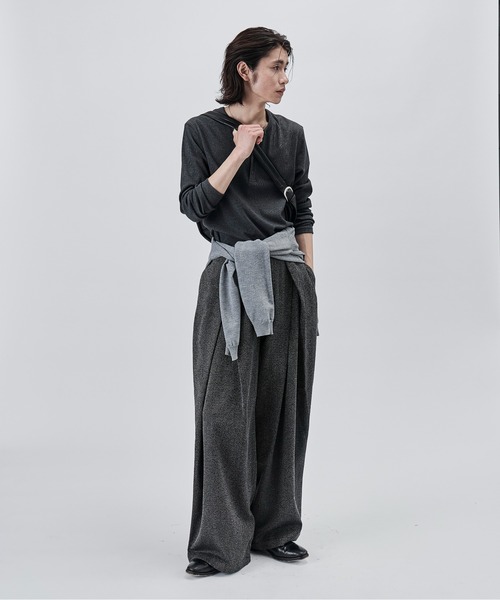SINSS(シンス)の「Compact rib henley LS T-shirt / コンパクトリブヘンリーロングスリーブTシャツ(Tシャツ/カットソー・メンズ・ホワイト/ブラック/チャコールグレー・X-SMALL/SMALL/MEDIUM/LARGE)」の21枚目の写真