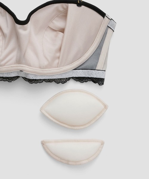 northerly（ノーザリー）の「【northerly bra フィットシリーズ 楽盛りフィット】 楽盛り チューブブラ単品 M/L（チューブトップ・レディース・ブラック×ピンク/ホワイト・LARGE/MEDIUM）」の14枚目の写真