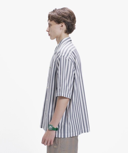 LACOSTE（ラコステ）の「ルーズフィット ストライプシャツ（シャツ/ブラウス・メンズ・ライトブルー/ダークネイビー・41/40/38/39）」の14枚目の写真