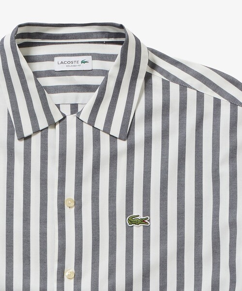 LACOSTE（ラコステ）の「ルーズフィット ストライプシャツ（シャツ/ブラウス・メンズ・ライトブルー/ダークネイビー・41/40/38/39）」の18枚目の写真