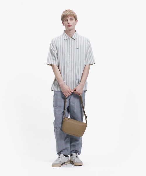 LACOSTE（ラコステ）の「ルーズフィット ストライプシャツ（シャツ/ブラウス・メンズ・ライトブルー/ダークネイビー・41/40/38/39）」の3枚目の写真