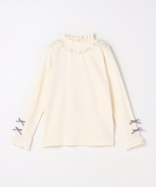 ANY(エニィ)の「【チョコレート シリーズ】フリル ハイネック 長袖Tシャツ(Tシャツ/カットソー・キッズ・アイボリー系・110/120/130)」の17枚目の写真