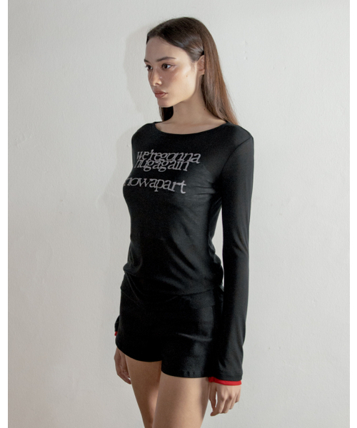 MAGORENSEOUL(マゴレンソウル)の「Drowning ルーズフィット レグラン ロングスリーブ ベージュ(Tシャツ/カットソー・レディース・その他・FREE)」の1枚目の写真
