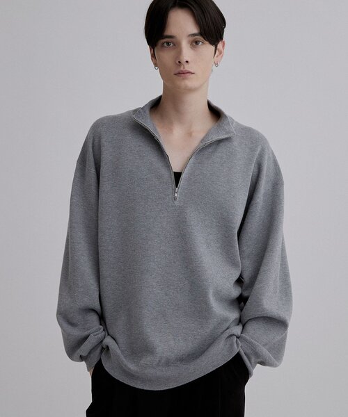 [влагоотводящий и жароустойчивый] Mirano Live half zip knit — лёгкий свитер‑джемпер