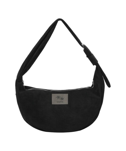 COIRIS（コイリス）の「レナ スエード ハーフムーン hoboバッグ (2カラー)（ショルダーバッグ・レディース・ダークブラウン/ブラック・FREE）」の2枚目の写真