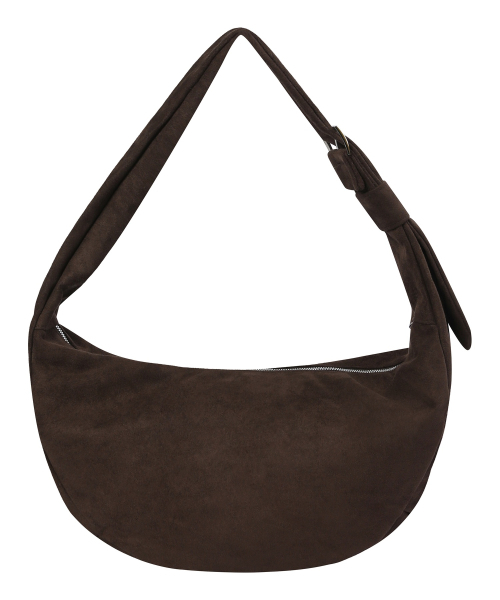 COIRIS（コイリス）の「レナ スエード ハーフムーン hoboバッグ (2カラー)（ショルダーバッグ・レディース・ダークブラウン/ブラック・FREE）」の3枚目の写真