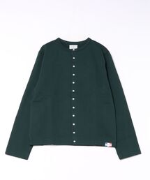 agnes b. | メンズ オーガニックコットン メルトン 長袖 カーディガンプレッション "Nacre"  [Made in France](カーディガン/ボレロ)