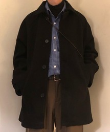 ミディ丈ステンカラーコート