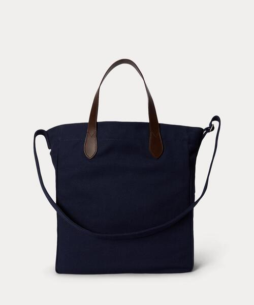 POLO RALPH LAUREN(ポロ ラルフ ローレン)の「Polo ベア キャンバス ショッパー トート(トートバッグ・メンズ・ネイビー系1・ONE)」の2枚目の写真