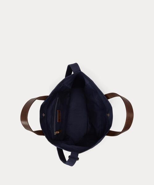 POLO RALPH LAUREN(ポロ ラルフ ローレン)の「Polo ベア キャンバス ショッパー トート(トートバッグ・メンズ・ネイビー系1・ONE)」の11枚目の写真