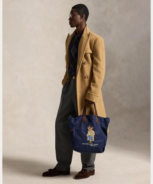 POLO RALPH LAUREN(ポロ ラルフ ローレン)の「Polo ベア キャンバス ショッパー トート(トートバッグ・メンズ・ネイビー系1・ONE)」の9枚目の写真