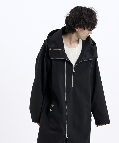 NO ID.(ノーアイディ)の「【NO ID.】Synthetic Leather Double Zip Mods Coat / シンセティック レザー ダブル ジップ モッズ コート(モッズコート・メンズ・ブラック系その他/ブラック・ONE)」の5枚目の写真