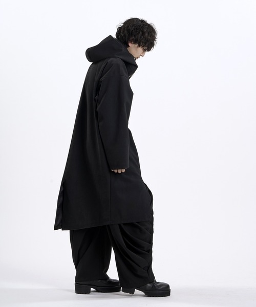 NO ID.(ノーアイディ)の「【NO ID.】Synthetic Leather Double Zip Mods Coat / シンセティック レザー ダブル ジップ モッズ コート(モッズコート・メンズ・ブラック系その他/ブラック・ONE)」の12枚目の写真