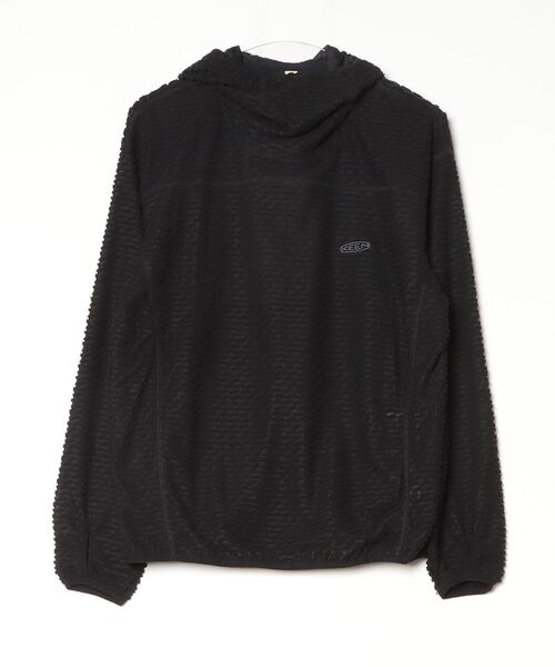 KEEN(キーン)の「GRID BRUSHED PO HOODIE / グリッド ブラッシュド プルオーバー フーディ(パーカー・レディース・ブラック・XL/L/M/S)」の1枚目の写真