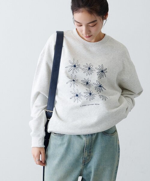 CIAOPANIC TYPY(チャオパニックティピー)の「【ZOZO限定】フラワープリントスウェット(スウェット・レディース・ネイビー/ブラウン/グレー/チャコールグレー・LARGE/MEDIUM)」の17枚目の写真