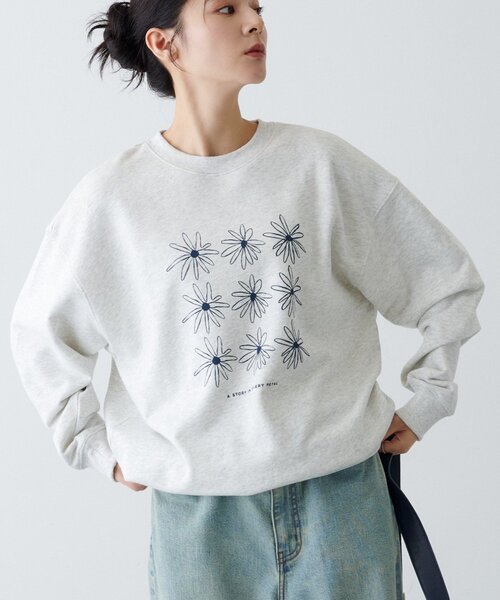 CIAOPANIC TYPY(チャオパニックティピー)の「【ZOZO限定】フラワープリントスウェット(スウェット・レディース・ネイビー/ブラウン/グレー/チャコールグレー・LARGE/MEDIUM)」の21枚目の写真