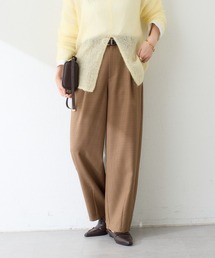 チェックタックカーブパンツ