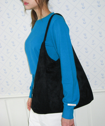 CLASSIC SUEDE SHOULDER BAG BLACK