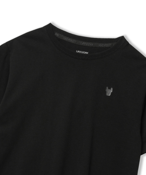 LIFE WORK(ライフワーク)の「レディース) ニュー2PACKベーシック半袖Tシャツ(Tシャツ/カットソー・レディース・ブラック×ホワイト・SMALL)」の3枚目の写真