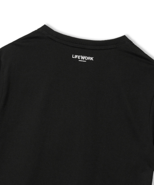 LIFE WORK(ライフワーク)の「レディース) ニュー2PACKベーシック半袖Tシャツ(Tシャツ/カットソー・レディース・ブラック×ホワイト・SMALL)」の4枚目の写真