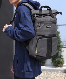 Travel Time（トラベルタイム）の「【TRAVEL TIME 】PC収納・A4対応・大容量2WAYロールトップビジネスリュック 多収納 通勤・出張 ユニセックス　軽量　キャリーオン（ビジネスバッグ）」