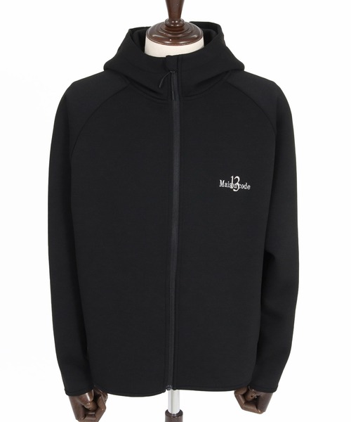 Maison code 13(メゾンコードサーティーン)の「mpa4202- Double Knit Full Zip Hoodie ジップパーカー(M26W-23)(パーカー・メンズ・トップグレー/ブラック・S/M/L/XL)」の11枚目の写真