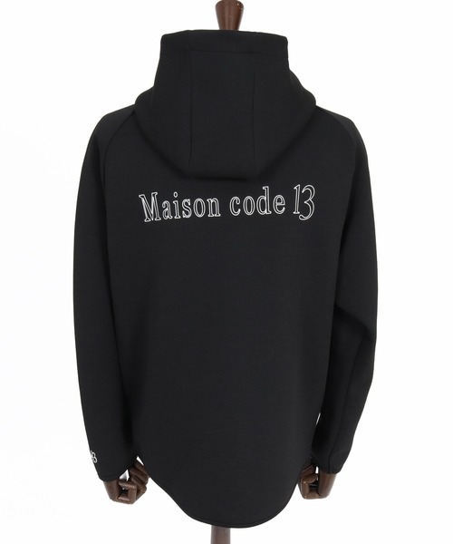 Maison code 13(メゾンコードサーティーン)の「mpa4202- Double Knit Full Zip Hoodie ジップパーカー(M26W-23)(パーカー・メンズ・トップグレー/ブラック・S/M/L/XL)」の12枚目の写真