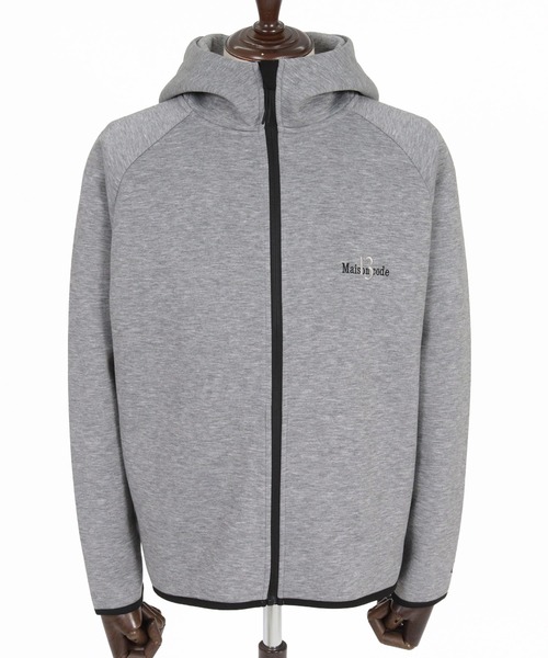 Maison code 13(メゾンコードサーティーン)の「mpa4202- Double Knit Full Zip Hoodie ジップパーカー(M26W-23)(パーカー・メンズ・トップグレー/ブラック・S/M/L/XL)」の14枚目の写真