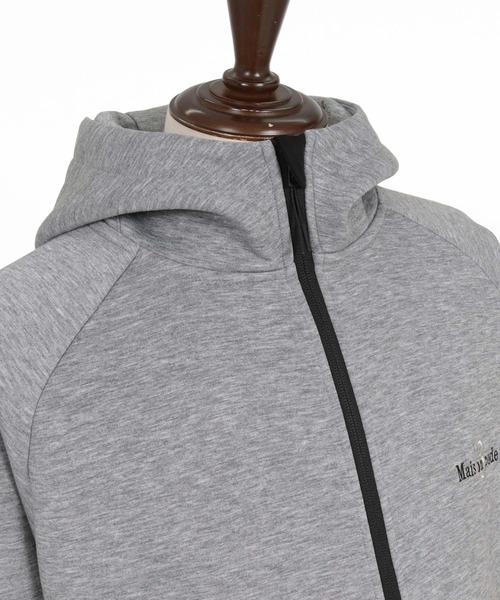 Maison code 13(メゾンコードサーティーン)の「mpa4202- Double Knit Full Zip Hoodie ジップパーカー(M26W-23)(パーカー・メンズ・トップグレー/ブラック・S/M/L/XL)」の16枚目の写真