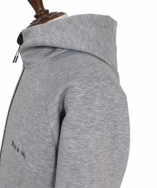 Maison code 13(メゾンコードサーティーン)の「mpa4202- Double Knit Full Zip Hoodie ジップパーカー(M26W-23)(パーカー・メンズ・トップグレー/ブラック・S/M/L/XL)」の18枚目の写真