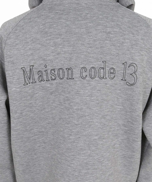 Maison code 13(メゾンコードサーティーン)の「mpa4202- Double Knit Full Zip Hoodie ジップパーカー(M26W-23)(パーカー・メンズ・トップグレー/ブラック・S/M/L/XL)」の21枚目の写真