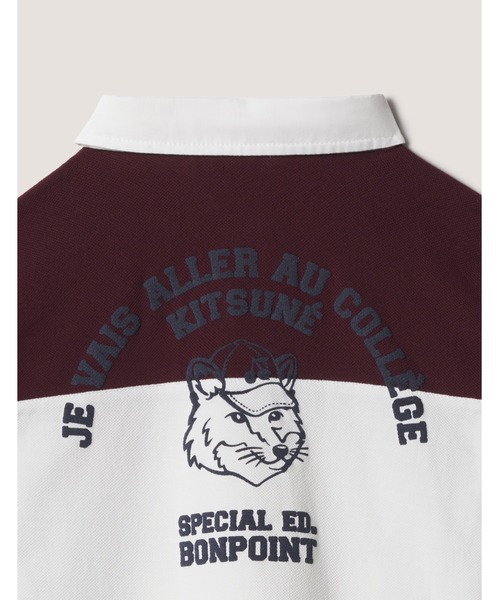 Maison Kitsune(メゾンキツネ)の「POLO MEDERIC MAISON KITSUNE X BONPOINT(ポロシャツ・キッズ・ネイビー・120cm/110cm/150cm/140cm/130cm)」の3枚目の写真