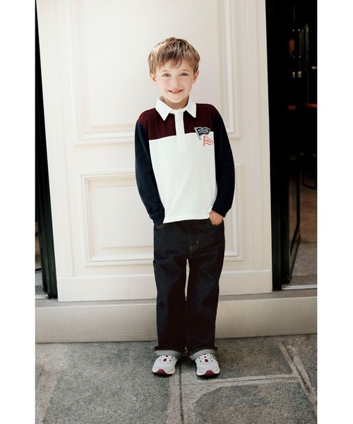Maison Kitsune(メゾンキツネ)の「POLO MEDERIC MAISON KITSUNE X BONPOINT(ポロシャツ・キッズ・ネイビー・120cm/110cm/150cm/140cm/130cm)」の5枚目の写真