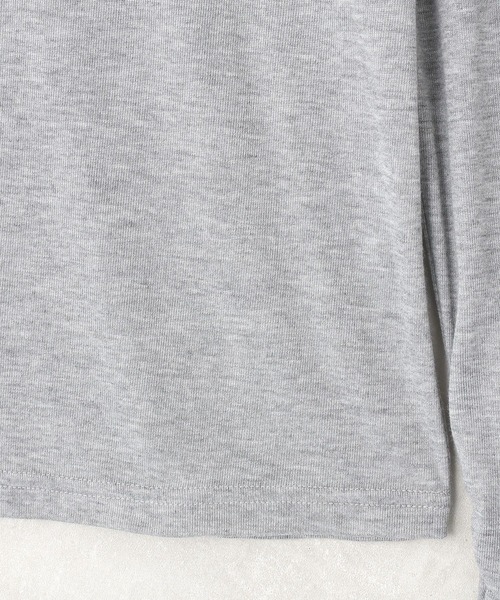 earth music&ecology(アースミュージックアンドエコロジー)の「シアーフライストップス(Tシャツ/カットソー・レディース・グレー/ブラウン/オフホワイト/ブラック・FREE)」の20枚目の写真