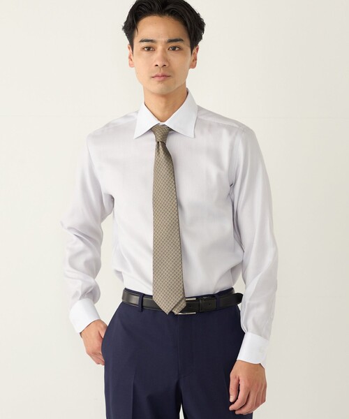 SHIPS Colors(シップス カラーズ)の「〈消臭〉Deo-Papi(R) イージーケア クレリック ワイドカラー シャツ(シャツ/ブラウス・メンズ・ライトグレー・41/40/39/38/37/42)」の5枚目の写真