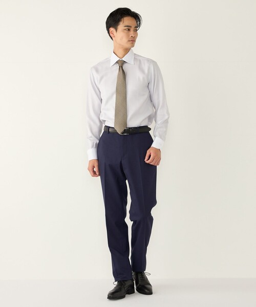SHIPS Colors(シップス カラーズ)の「〈消臭〉Deo-Papi(R) イージーケア クレリック ワイドカラー シャツ(シャツ/ブラウス・メンズ・ライトグレー・41/40/39/38/37/42)」の7枚目の写真