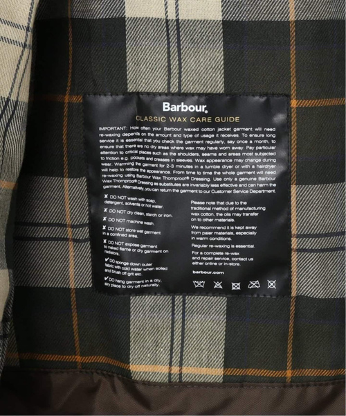 Barbour(バブアー)の「Barbour(バブアー) OS TRANSPORT WAX JACKET(その他アウター・メンズ・カーキ/ブラック・42/40/38/36)」の3枚目の写真