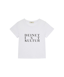 BI GRAPHIC SLIMSIZED T-SHIRT IN WHITE