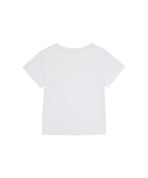 DEINET（ダイニット）の「BI GRAPHIC SLIMSIZED T-SHIRT IN WHITE（Tシャツ/カットソー・レディース・その他・FREE）」の3枚目の写真
