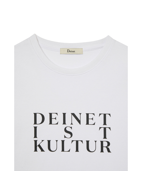DEINET（ダイニット）の「BI GRAPHIC SLIMSIZED T-SHIRT IN WHITE（Tシャツ/カットソー・レディース・その他・FREE）」の4枚目の写真