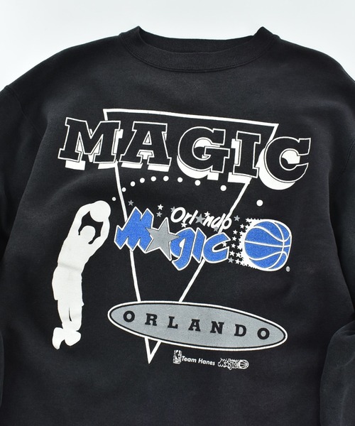 HANES（ヘインズ）の「【USED】90's Hanes “NBA Orlando Magic" スウェット USA製（スウェット・メンズ・ブラック・LARGE）」の2枚目の写真