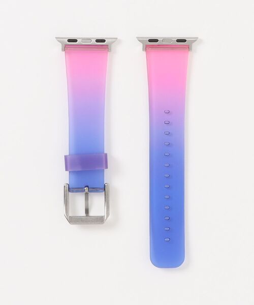 Fun & Daily(ファンアンドデイリー)の「F&D : クリアグラデーション Apple Watch バンド(デジタル腕時計・レディース・パープル/ブルー・44mm/40mm)」の3枚目の写真